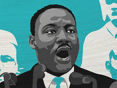 Martin Luther King Jr. artwork digital illustration dreamer famous american martin luther king jr meeting rooms pop art poster social activist