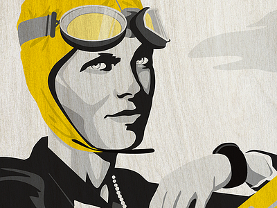 Amelia Earhart amelia earhart artwork aviator digital illustration famous american meeting rooms pilot pioneer pop art poster