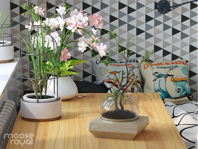 Plants detail render 3d 3ds architecture art max render visualization vray