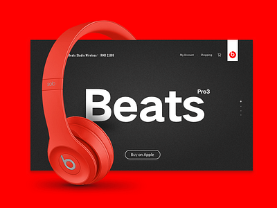 Beats Studio Wireless Over-Ear Headphones beats music ui web