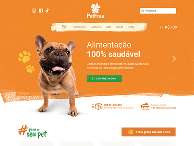 Ecommerce Petshop design ecommerce site design ui web webdesign