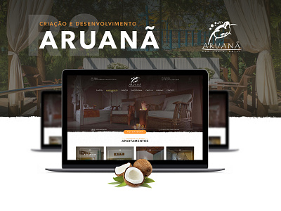 Aruanã Eco Praia Hotel - Web site design design dribbble hotel design site site design ui ux designer web webdesign