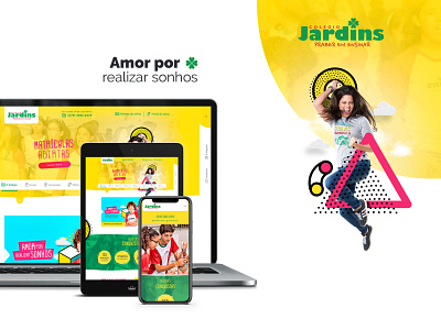 Colégio Jardins - Web site design creative design school site design ui uxui web webdesign