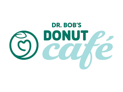 Dr. Bob's Donut Cafe Logo cafe donut food logo