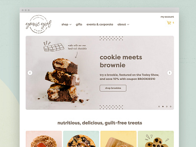 Gracie Girl Bakery bakery brownie chocolate cookie e commerce ecommerce gluten free health healthy food healthyfood shopify web design wisconsin
