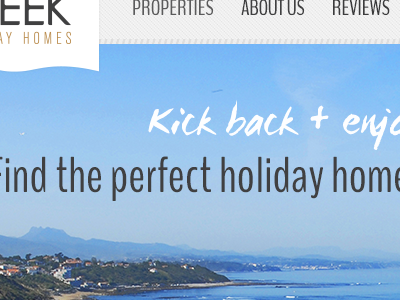 Vacation Homes Site travel web design website