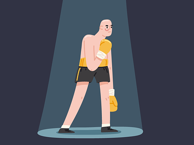 Tyson Fury box boxer boxing boxing gloves character drawing fury hand drawn heavyweight illustration illustrator minimal vector wilder