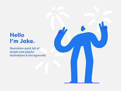 Jake - illustration pack character character design drawing editorial flat hand drawn illustration illustration pack illustrator jake minimal resource ui8 ui8net vector