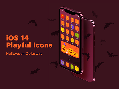 Get Ready for Halloween! app apple drawing flat halloween hand drawn icon icons illustration illustrator ios14 ipad iphone line minimal pumpkin