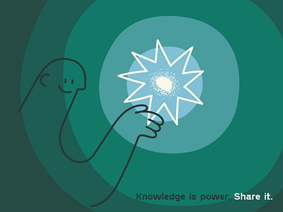 Share the Knowledge! brain drawing editorial hand drawn illustration illustrator information knowledge line minimal playoff power seed sharing smart