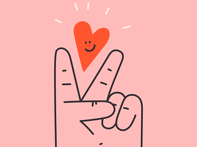 Peace and Love deuces drawing editorial fingers hand hand drawn heart illustration illustrator love lover minimal peace valentine valentines vector