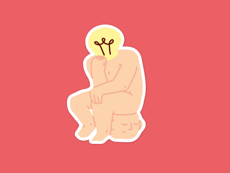 Inspiration Stickers light bulb undo save make it pop yoga zen designer thinker inspire insiration stickers sticker