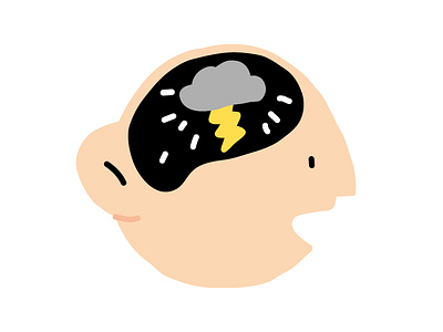 Brainstorm brain brainstorm bubblehead head make it pop sticker storm