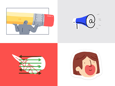 Top Dribbble Shots 2018 clean dribbble editorial email erase mistakes flat hand illustration illustrator lipstick minimal stickers top4shots vector