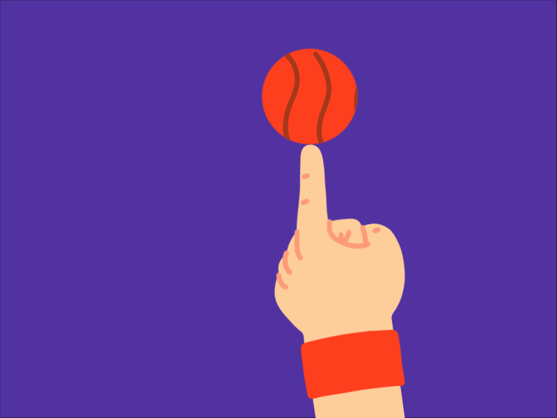 Mock Madness Baller animation basket ball basketball hand hand drawn illustration illustrator minimal mock madness