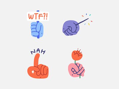 Handy Hands - Snapchat stickers character drawing editorial flat gesture gestures hand hand drawn hands illustration illustrator magic wand minimal nah snapchat sticker sticker design sticker pack stickers vector