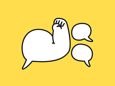 Creative Confidence chat bubble chat bubbles clean confidence drawing editorial flat hand drawn illustration illustrator line make it pop minimal simple sticker strength talking