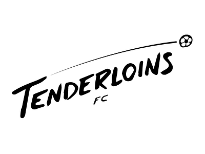 Tenderloins hand lettering logo