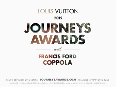 Louis Vuitton Journeys Awards art direction brand typography visual design