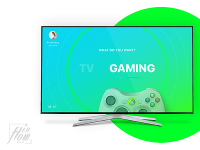 AppleTV with Xbox One concept design gaming ui userinterface ux