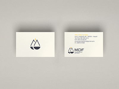 Lawyer Mirko De Falco - Visual identity art direction blue branding business card graphic design logo pictogram visual identity yellow
