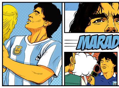 maradona illustration maradona