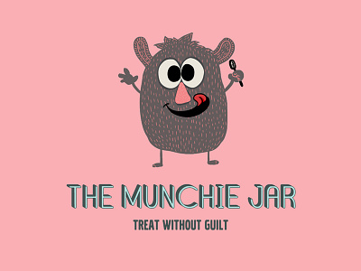 The Munchie Jar character design logo