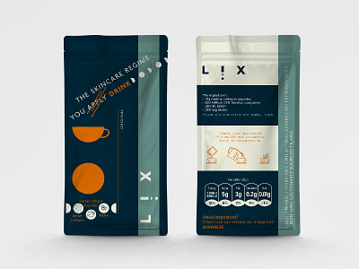 LIX SKINCARE collagen cosmetic packaging cosmetics drink drinkableskincare package packagedesign packages packaging packagingdesign skincare