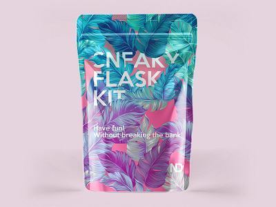 Sneaky Flask Kit alcohol beverage packaging beverages drink drinks festival festival kit flask pack package package design packagedesign packages packaging packaging design packagingdesign pouch to go