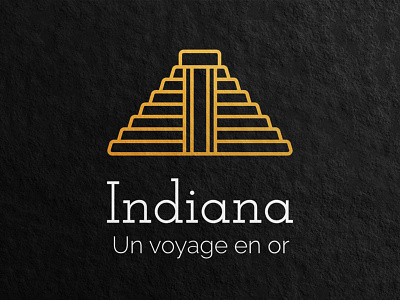 Indiana branding aztec brand brand identity branding branding concept branding design design designer graphic graphic design logo maya pyramid temple vector visual identity