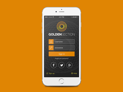 Golden Section Rebranding app application brand brand identity branding branding concept branding design design designer graphic design logo logotype mobile ui ui design vector visual identity