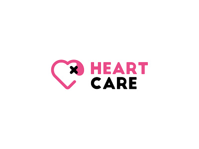 Heart care branding brand branding branding concept design graphic design health heart illustration logo pink vector visual identity