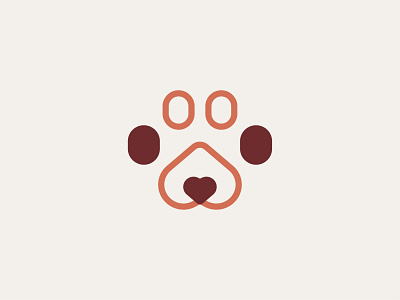 Cute dog logo