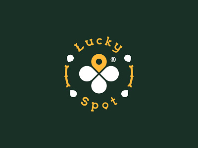 Lucky Spot branding brand branding branding concept clover design graphic design illustration location logo lucky map vector visual identity