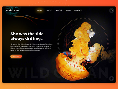 Wild Ocean landing page web webdesign website