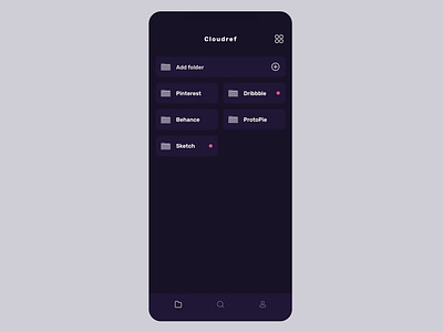 Cloudref animation app application clean concept interface mobile protopie ui ux