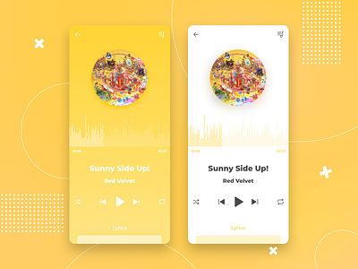 Daily UI 009 :: Music Player app daily ui design kpop mobile music player red velvet song ui
