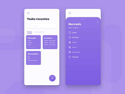 Daily UI 042 :: ToDo List app daily ui design groceries list mobile tasks to do list todo ui