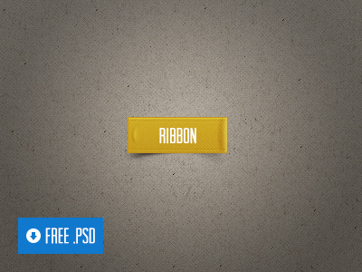 Freebie PSD: Ribbon aerolab argentina button call to action download free free psd freebie gold interface photoshop psd ribbon share tag texture ui ux web