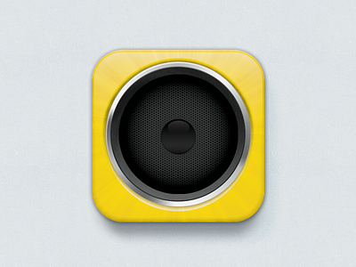 IOS icon aerolab argentina audio icon ios music sound speaker yellow