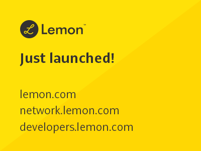 Lemon Launch! aerolab argentina launch lemon lemonwallet yellow