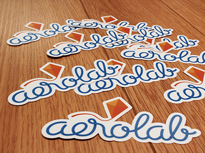 Aerolab Stickers aerolab argentina branding logo stickermule stickers