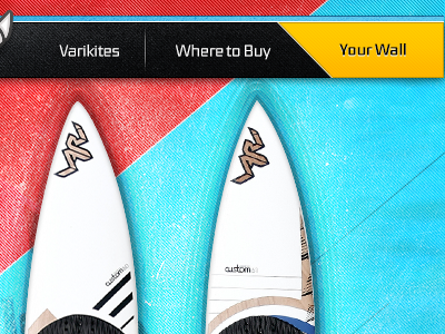 Varikites Home aerolab argentina diagonal kite kites kitesurfing surf texture ui vari water web