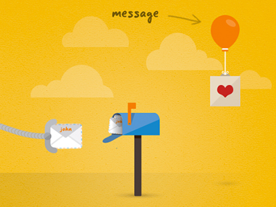 aerobot aerobot aerolab argentina balloon box clouds colors letter machine learning mail mailbox message robot yellow