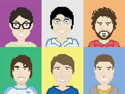 Pixel Avatars aerolab argentina avatars basecamp blur colors illustration person pixel