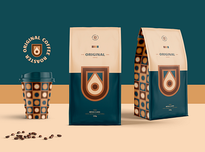 Original Coffee - Packaging brand café coffee design drop embalagem flag logo logo design package packaging shield visual identity
