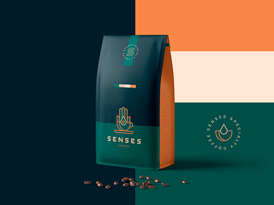 Senses - Coffee Packaging / Branding / Logo arabic brand branding branding design coffee coffee bean coffee shop coffeeshop hamsa illustrator logo logodesign packaging saudi arabia