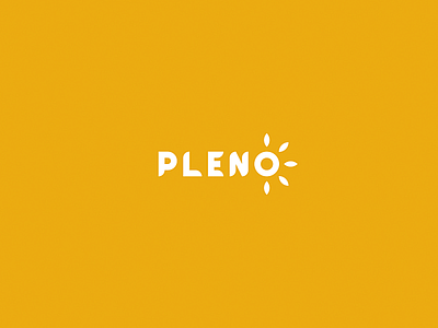 Pleno - Juice Logo brand branding branding design juice logo logotype pleno sun type