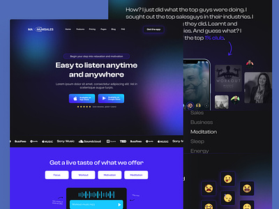 Music App Landing Page