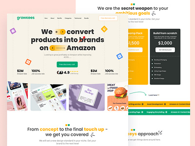 Amazon Agency Landing Page agency agency landing page amazon amazon agency amazon agency landing page amazon landing page creative agency creative landing page design agency design agency landing page design web design funky landing page funky web design landing page talha talha majeed web design web user interface